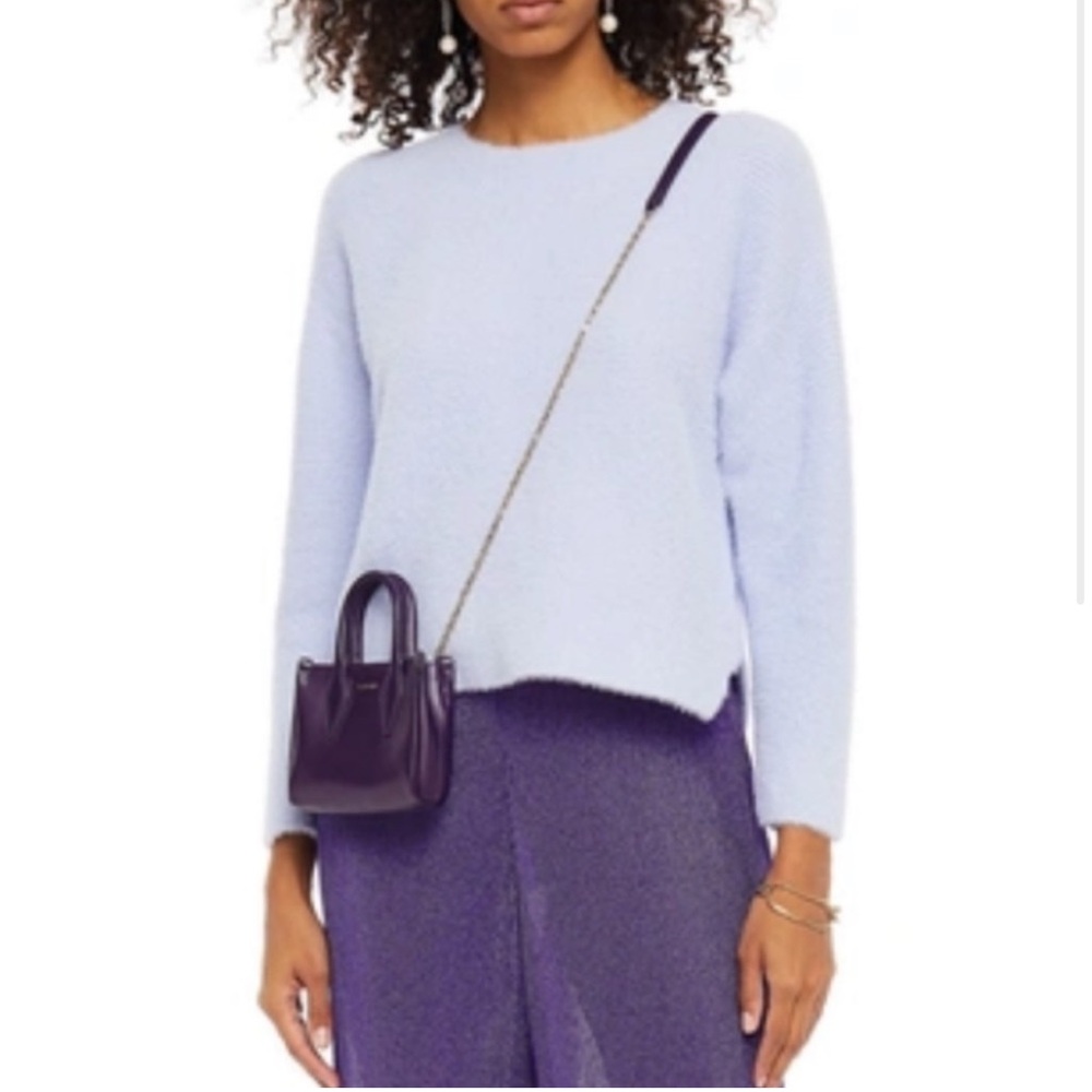 Michelle Mason Lilac Purple Revolve Fuzzy Sweater